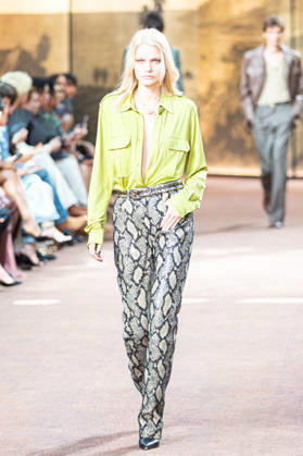 PFW Amiri Runway Menswear NB A model walks the runway during the Amiri Menswear Spring Summer 2027 show as part of Paris Fashion Week on June 25, 2026 in Paris, France. Photo by Nasser Berzane ABACAPRESS.COM Paris France  Copyright: xBerzanexNasser ABACAx