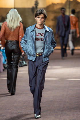 PFW Amiri Runway Menswear NB A model walks the runway during the Amiri Menswear Spring Summer 2027 show as part of Paris Fashion Week on June 25, 2026 in Paris, France. Photo by Nasser Berzane ABACAPRESS.COM Paris France  Copyright: xBerzanexNasser ABACAx
