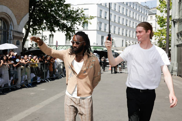 Kojey Radical at the Amiri Spring Summer 2027 Men’s Ready-to-Wear show at the Carreau du Temple during Paris Fashion Week (PFW), June 25, 2026 Tiphaine Lebely Bestimage Celebrities at the Amiri Spring Summer 2027 Men’s Ready-to-Wear show at the Carreau du Temple during Paris Fashion Week (PFW), Paris, France  Copyright: xTiphainexLebelyx xBestimagexTiphainexLebelyx xBestimagex