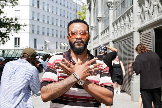 Guest at the Amiri Spring Summer 2027 Men’s Ready-to-Wear show at the Carreau du Temple during Paris Fashion Week (PFW), June 25, 2026 Tiphaine Lebely Bestimage Celebrities at the Amiri Spring Summer 2027 Men’s Ready-to-Wear show at the Carreau du Temple during Paris Fashion Week (PFW) in Paris, France  Copyright: xTiphainexLebelyx xBestimagexTiphainexLebelyx xBestimagex