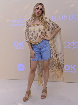 June 25, 2026, Madrid, Madrid, Spain: EVA SORIANO attend the photocall for the new edition of DULCEIDA Ã¢â‚¬oe Rainbow Ã¢â‚¬Â as part of the official MADO 2026 program at Las Brasas del Mentidero on June 25, 2026, in Madrid, Spain. Madrid Spain  - ZUMAc312 20260625_zsp_c312_004 Copyright: xOscarxManuelxSanchezx