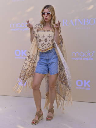 June 25, 2026, Madrid, Madrid, Spain: EVA SORIANO attend the photocall for the new edition of DULCEIDA Ã¢â‚¬oe Rainbow Ã¢â‚¬Â as part of the official MADO 2026 program at Las Brasas del Mentidero on June 25, 2026, in Madrid, Spain. Madrid Spain  - ZUMAc312 20260625_zsp_c312_021 Copyright: xOscarxManuelxSanchezx
