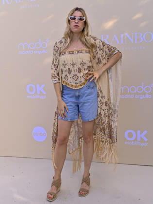 June 25, 2026, Madrid, Madrid, Spain: EVA SORIANO attend the photocall for the new edition of DULCEIDA Ã¢â‚¬oe Rainbow Ã¢â‚¬Â as part of the official MADO 2026 program at Las Brasas del Mentidero on June 25, 2026, in Madrid, Spain. Madrid Spain  - ZUMAc312 20260625_zsp_c312_025 Copyright: xOscarxManuelxSanchezx
