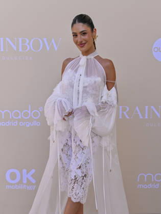 June 25, 2026, Madrid, Madrid, Spain: SARA FRUCTUOSO attend the photocall for the new edition of DULCEIDA Ã¢â‚¬oe Rainbow Ã¢â‚¬Â as part of the official MADO 2026 program at Las Brasas del Mentidero on June 25, 2026, in Madrid, Spain. Madrid Spain  - ZUMAc312 20260625_zsp_c312_083 Copyright: xOscarxManuelxSanchezx