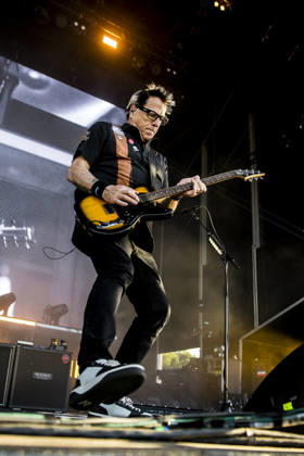 The Offspring live at Tinderbox 2026 Odense, Denmark. 26th, June 2026. The American rock band The Offspring performs a live concert during the Danish music festival Tinderbox 2026 in Odense. Here guitarist Noodles is seen live on stage. Denmark, Odense  Copyright: xGonzalesxPhoto LassexLagonix
