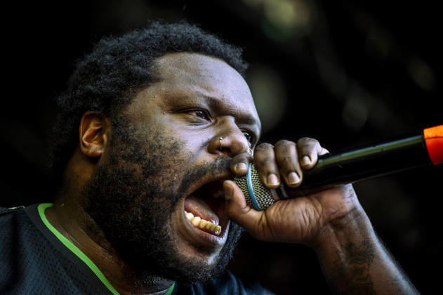 End It live at Copenhell 2026 Copenhagen, Denmark. 25th, June 2026. The American hardcore punk band End It performs a live concert during the Danish heavy metal festival Copenhell 2026 in Copenhagen. Here vocalist Akil Godsey is seen live on stage. Denmark, Copenhagen  Copyright: xGonzalesxPhoto MathiasxBakxLarsenx