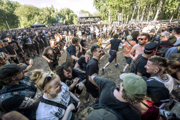End It live at Copenhell 2026 Copenhagen, Denmark. 25th, June 2026. Concert goers seen moshing during a live concert with the American hardcore punk band End It at the Danish heavy metal festival Copenhell 2026 in Copenhagen. Denmark, Copenhagen  Copyright: xGonzalesxPhoto MathiasxBakxLarsenx