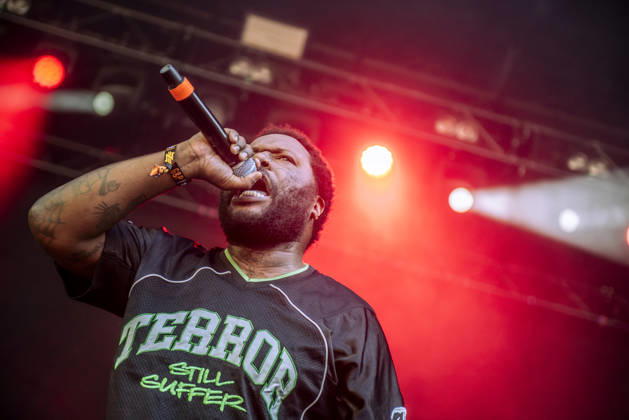 End It live at Copenhell 2026 Copenhagen, Denmark. 25th, June 2026. The American hardcore punk band End It performs a live concert during the Danish heavy metal festival Copenhell 2026 in Copenhagen. Here vocalist Akil Godsey is seen live on stage. Denmark, Copenhagen  Copyright: xGonzalesxPhoto MathiasxBakxLarsenx