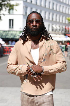 Kojey Radical at the Amiri Men s Ready-to-Wear Spring Summer 2027 Collection fashion show during Paris Fashion Week, June 25, 2026 Florian Lavielle Bestimage Celebrities at the Amiri Men’s Ready-to-Wear Spring Summer 2027 Collection fashion show during Paris Fashion Week on June 25, 2026, Paris, France  Copyright: xFlorianxLaviellex xBestimagexFlorianxLaviellex xBestimagex