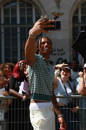 Diamant Blazi at the Amiri Men s Ready-to-Wear Spring Summer 2027 Collection fashion show during Paris Fashion Week, June 25, 2026 Florian Lavielle Bestimage Celebrities at the Amiri Men’s Ready-to-Wear Spring Summer 2027 Collection fashion show during Paris Fashion Week on June 25, 2026, Paris, France  Copyright: xFlorianxLaviellex xBestimagexFlorianxLaviellex xBestimagex