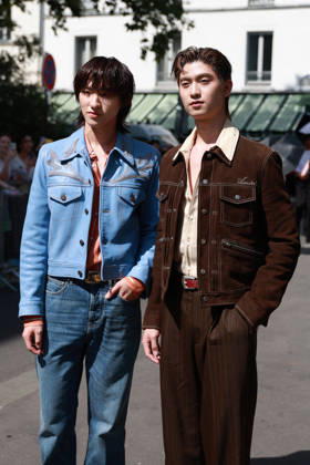 Thomas and Kong at the Amiri Men s Ready-to-Wear Spring Summer 2027 Collection fashion show during Paris Fashion Week, June 25, 2026 Florian Lavielle Bestimage Celebrities at the Amiri Men’s Ready-to-Wear Spring Summer 2027 Collection fashion show during Paris Fashion Week on June 25, 2026, Paris, France  Copyright: xFlorianxLaviellex xBestimagexFlorianxLaviellex xBestimagex