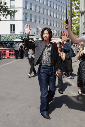 Yuta Jinguji at the Amiri Men s Ready-to-Wear Spring Summer 2027 fashion show during Paris Fashion Week, June 25, 2026 Florian Lavielle Bestimage Celebrities at the Amiri Men’s Ready-to-Wear Spring Summer 2027 Collection fashion show during Paris Fashion Week on June 25, 2026, Paris, France  Copyright: xFlorianxLaviellex xBestimagexFlorianxLaviellex xBestimagex
