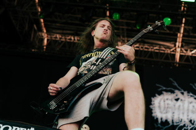Gatecreeper live at Copenhell 2026 Copenhagen, Denmark. 25th, June 2026. The American death metal band Gatecreeper performs a live concert during the Danish heavy metal festival Copenhell 2026 in Copenhagen. Here bass player Alex Brown is seen live on stage. Denmark, Copenhagen  Copyright: xGonzalesxPhoto MathiasxKristensenx
