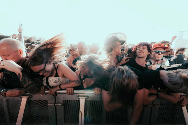 Kublai Khan TX live at Copenhell 2026 Copenhagen, Denmark. 25th, June 2026. Concert goers seen headbanging at a live concert with the American metalcore band Kublai Khan TX during the Danish heavy metal festival Copenhell 2026 in Copenhagen. Denmark, Copenhagen  Copyright: xGonzalesxPhoto MathiasxKristensenx
