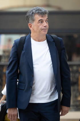 Stephane Plaza Appeal Trial - Paris French TV host and real estate agent Stephane Plaza arrives for his trial in appeal for domestic violence in Paris on June 26, 2026. Photo by Raphael Lafargue ABACAPRESS.COM Paris France  Copyright: xLafarguexRaphael ABACAx