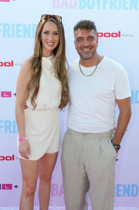 Screening von Bad Boyfriends in Köln. Christina Grass und Nelson Mendes beim Screening des neuen filmpool-Formats Bad Boyfriends (RTL+) am 25.06.2026 im Bootshaus in Köln. Koeln Bootshaus Nordrhein-Westfalen