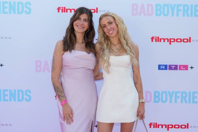 Screening von Bad Boyfriends in Köln. Stephie Stark und Denise Hersing beim Screening des neuen filmpool-Formats Bad Boyfriends (RTL+) am 25.06.2026 im Bootshaus in Köln. Koeln Bootshaus Nordrhein-Westfalen