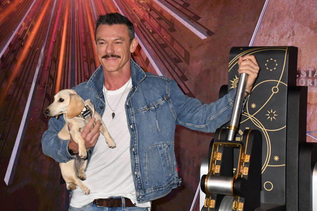 NEW YORK, NY - JUNE 26: Luke Evans Lights the Empire State Building in Partnership with the Stonewall Inn Gives Back Initiative and the Trevor Project to Celebrate New York City Pride 2026 on June 26, 2026 in New York City. Copyright: xmpi099 MediaPunchx