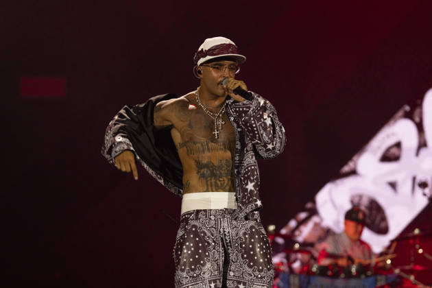 June 26, 2026, Napoli, Italy: Italian rapper Emanuele Palumbo aka Geolier, performs live at Stadio Maradona in Napoli during his Stadi Tour 2026. Napoli Italy - ZUMAs197 20260626_aaa_s197_138 Copyright: xFrancescoxCiglianox