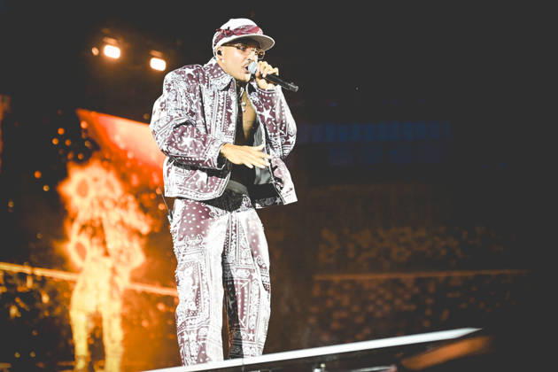June 26, 2026, Napoli, Italy: Italian rapper Emanuele Palumbo better known as Geolier performs live at Stadium Maradona in Napoli during his Stadi Tour 2026. Napoli Italy  - ZUMAs197 20260626_aaa_s197_151 Copyright: xPaolaxVisonex