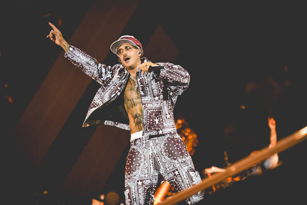 June 26, 2026, Napoli, Italy: Italian rapper Emanuele Palumbo better known as Geolier performs live at Stadium Maradona in Napoli during his Stadi Tour 2026. Napoli Italy - ZUMAs197 20260626_aaa_s197_152 Copyright: xPaolaxVisonex