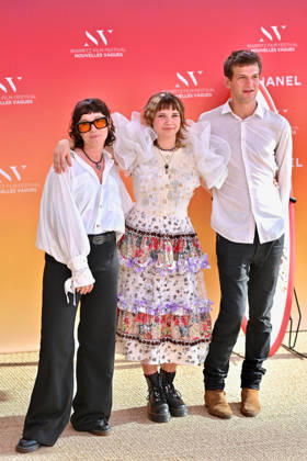 4th Nouvelles Vagues International Biarritz Film Festival Day Four FC Paloma Scheideman, Ani Palmer and Emile Boyle attends the the In Waves screening red carpet during Day Four of the 4th Nouvelles Vagues International Biarritz Film Festival on June 26, 2026 in Biarritz, France. Photo by Franck Castel ABACAPRESS.COM Biarritz France  Copyright: xCastelxFranck ABACAx