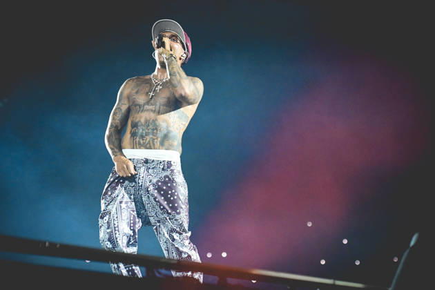 June 26, 2026, Napoli, Italy: Italian rapper Emanuele Palumbo better known as Geolier performs live at Stadium Maradona in Napoli during his Stadi Tour 2026. Napoli Italy  - ZUMAs197 20260626_aaa_s197_171 Copyright: xPaolaxVisonex