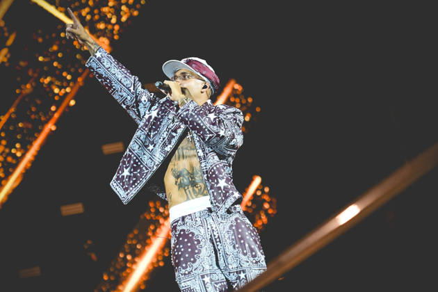 June 26, 2026, Napoli, Italy: Italian rapper Emanuele Palumbo better known as Geolier performs live at Stadium Maradona in Napoli during his Stadi Tour 2026. Napoli Italy  - ZUMAs197 20260626_aaa_s197_173 Copyright: xPaolaxVisonex
