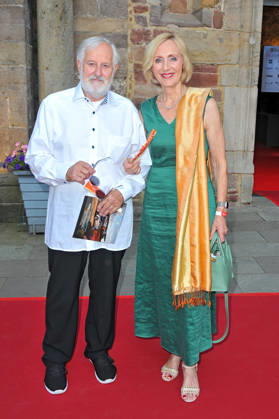 Bad Hersfelder Festspiele - Premiere Parzival. Petra Gerster und Christian Nürnberger anläßlich der Premiere von Parzival im Rahmen der Bad Hersfelder Festspiele am 26.06.2026 in der Stiftsruine Bad Hersfeld. 20260626MWI130473