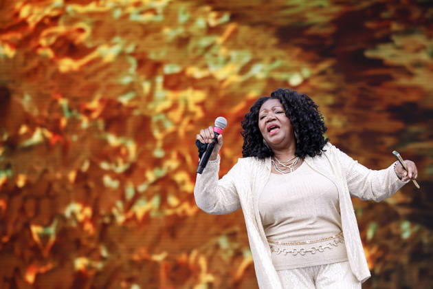 Sängerin Liz Mitchell von der Formation Boney M. beim Rainbow Festival 2026 am Fühlinger See. Das Rainbow Festival von Markus Krampe findet im Rahmen des ColognePride statt. Köln, 27.06.2026 NRW Deutschland Copyright: xChristophxHardtx