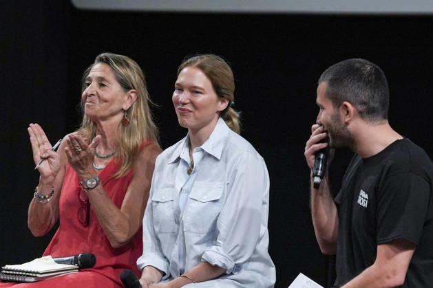 IPA86142903 - Rome: French actress Lea Seydoux appeared at the Cinema Troisi to present the national premiere of the film *L inconnue* In the photo: Lea Seydoux  Copyright: xBArbaraxAmendolax xBarbaraxAmendolax 86142903