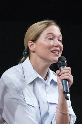 IPA86142930 - Rome: French actress Lea Seydoux appeared at the Cinema Troisi to present the national premiere of the film *L inconnue* In the photo: Lea Seydoux  Copyright: xBArbaraxAmendolax xBarbaraxAmendolax 86142930
