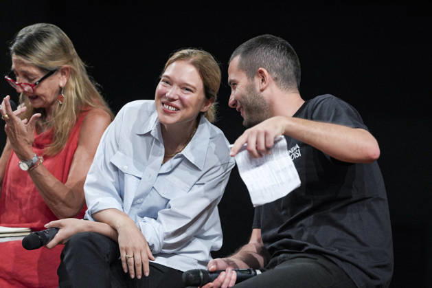 IPA86143041 - Rome: French actress Lea Seydoux appeared at the Cinema Troisi to present the national premiere of the film *L inconnue* In the photo: Lea Seydoux  Copyright: xBArbaraxAmendolax xBarbaraxAmendolax 86143041