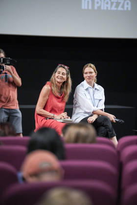 IPA86143099 - Rome: French actress Lea Seydoux appeared at the Cinema Troisi to present the national premiere of the film *L inconnue* In the photo: Lea Seydoux  Copyright: xBArbaraxAmendolax xBarbaraxAmendolax 86143099
