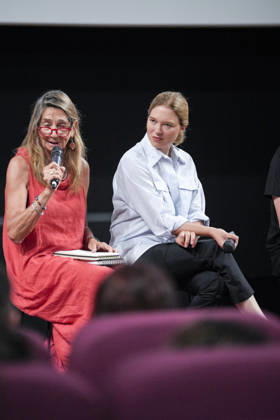 IPA86143106 - Rome: French actress Lea Seydoux appeared at the Cinema Troisi to present the national premiere of the film *L inconnue* Pictured: Lea Seydoux  Copyright: xBArbaraxAmendolax xBarbaraxAmendolax 86143106
