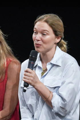 IPA86142915 - Rome: French actress Lea Seydoux appeared at the Cinema Troisi to present the national premiere of the film *L inconnue* In the photo: Lea Seydoux  Copyright: xBArbaraxAmendolax xBarbaraxAmendolax 86142915