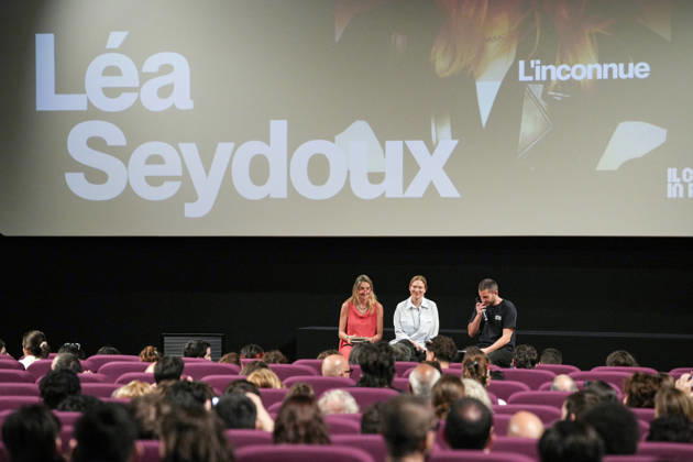 IPA86142926 - Rome: French actress Lea Seydoux appeared at the Cinema Troisi to present the national premiere of the film *L inconnue* In the photo: Lea Seydoux  Copyright: xBArbaraxAmendolax xBarbaraxAmendolax 86142926