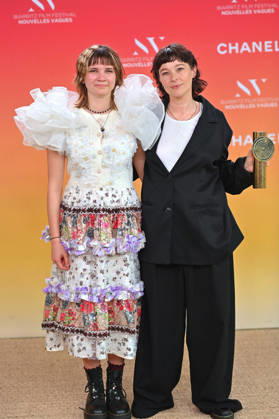 Closing Ceremony 4th Nouvelles Vagues International Biarritz Film Festival FC Ani Palmer and Paloma Schneideman pose with the Grand Prix award after the closing ceremony during the 4th Nouvelles Vagues International Biarritz Film Festival on June 27, 2026 in Biarritz, France. Photo by Franck Castel ABACAPRESS.COM Biarritz France  Copyright: xCastelxFranck ABACAx