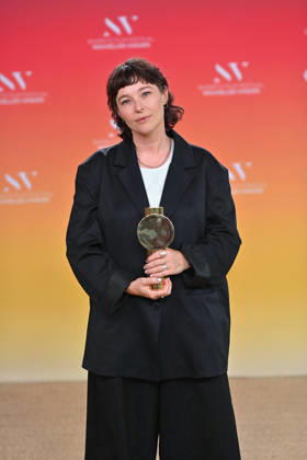 Closing Ceremony 4th Nouvelles Vagues International Biarritz Film Festival FC Paloma Schneideman poses the Grand Prix award after the closing ceremony during the 4th Nouvelles Vagues International Biarritz Film Festival on June 27, 2026 in Biarritz, France. Photo by Franck Castel ABACAPRESS.COM Biarritz France  Copyright: xCastelxFranck ABACAx