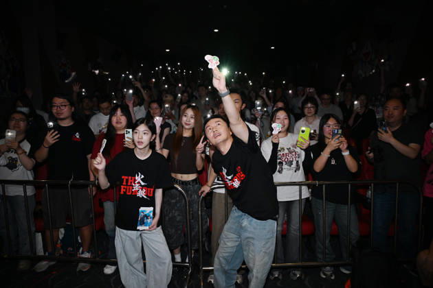 SHANGHAI, CHINA - JUNE 27: Actor Xie Miao and actress Yang Enyou attend a post-screening fan meeting for film The Furious on June 27, 2026 in Shanghai, China.  Copyright: xVCGx 111650760049