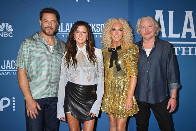 Alan Jackson Last Call: One More for the Road - The Finale Jimi Westbrook, Karen Fairchild, Kimberly Schlapman and Phillip Sweet from Little Big Town arriving backstage at Alan Jackson Last Call: One More for the Road - The Finale concert held at Nissan Stadium on June 27, 2026 in Nashville, TN. Nashville Nissan Stadium Tennessee USA Copyright: xTammiexArroyo AFF-USA.comx