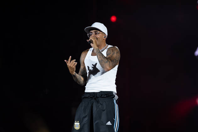 June 27, 2026, Naples, Italy: Emanuele Palumbo aka Geolier, performs live on stage at Diego Armando Maradona Stadium during the Geolier STADI 2026 Tour. Naples Italy  - ZUMAs197 20260627_aaa_s197_194 Copyright: xAndreaxGulx