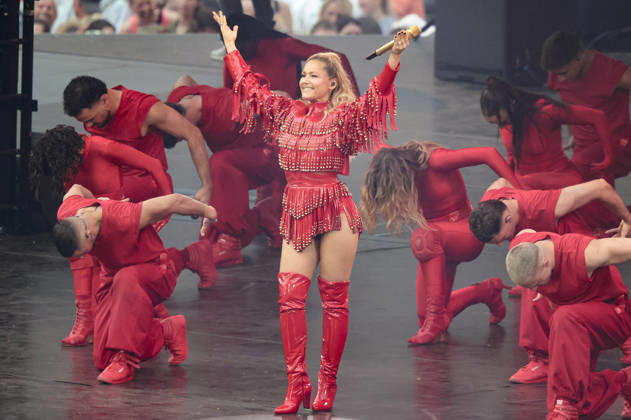 Helene Fischer live bei einem Konzert ihrer 360Â° Stadion Tour im RheinEnergieStadion. Köln, 27.06.2026 (Hinweis: Verwendung nur redaktionell in Bezug auf das Konzert bzw. die aktuelle Tour)