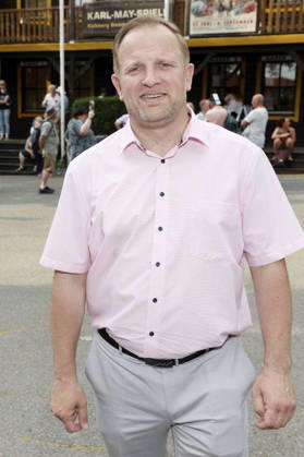 Toni Köppen bei der Premiere von Im Tal des Todes bei den Karl-May-Spielen 2026 im Freilichttheater am Kalkberg. Bad Segeberg, 27.06.2026