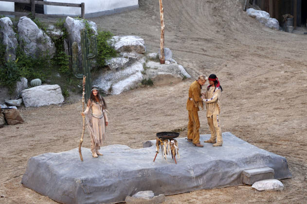 Premiere von Im Tal des Todes bei den Karl-May-Spielen 2026 im Freilichttheater am Kalkberg. Bad Segeberg, 27.06.2026