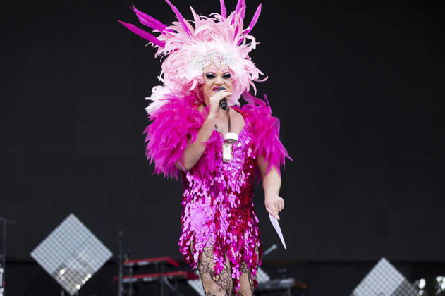 Olivia Jones beim Rainbow Festival am Fühlinger See. Köln, 27.06.2026