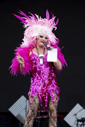 Olivia Jones beim Rainbow Festival am Fühlinger See. Köln, 27.06.2026