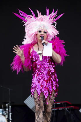 Olivia Jones beim Rainbow Festival am Fühlinger See. Köln, 27.06.2026