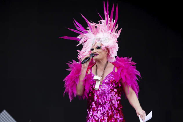 Olivia Jones beim Rainbow Festival am Fühlinger See. Köln, 27.06.2026