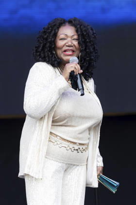 Liz Mitchell von Boney M. live beim Rainbow Festival am Fühlinger See. Köln, 27.06.2026